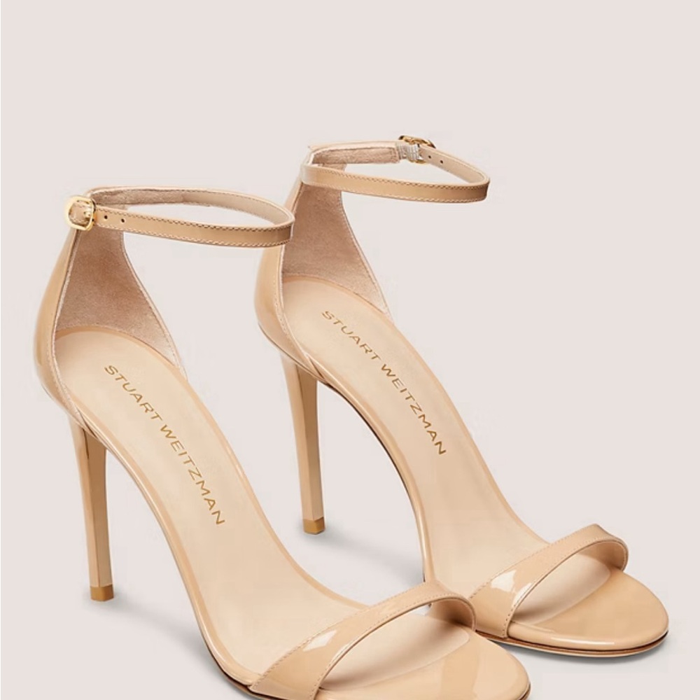 Stuart Weitzman Nude leather heel sandals